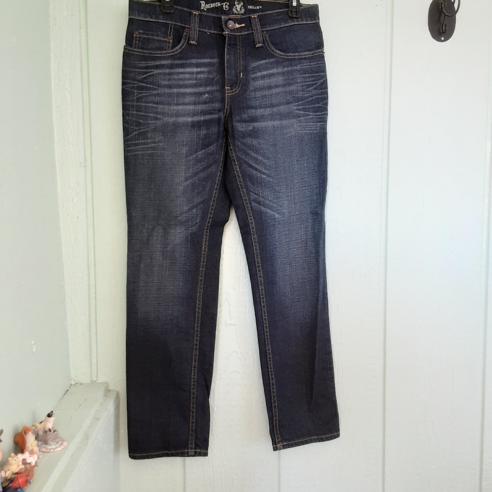 Roebuck And Co #513 Jeans Men's Sz 30 X 30 Preowned Blue Denim Five Pocket